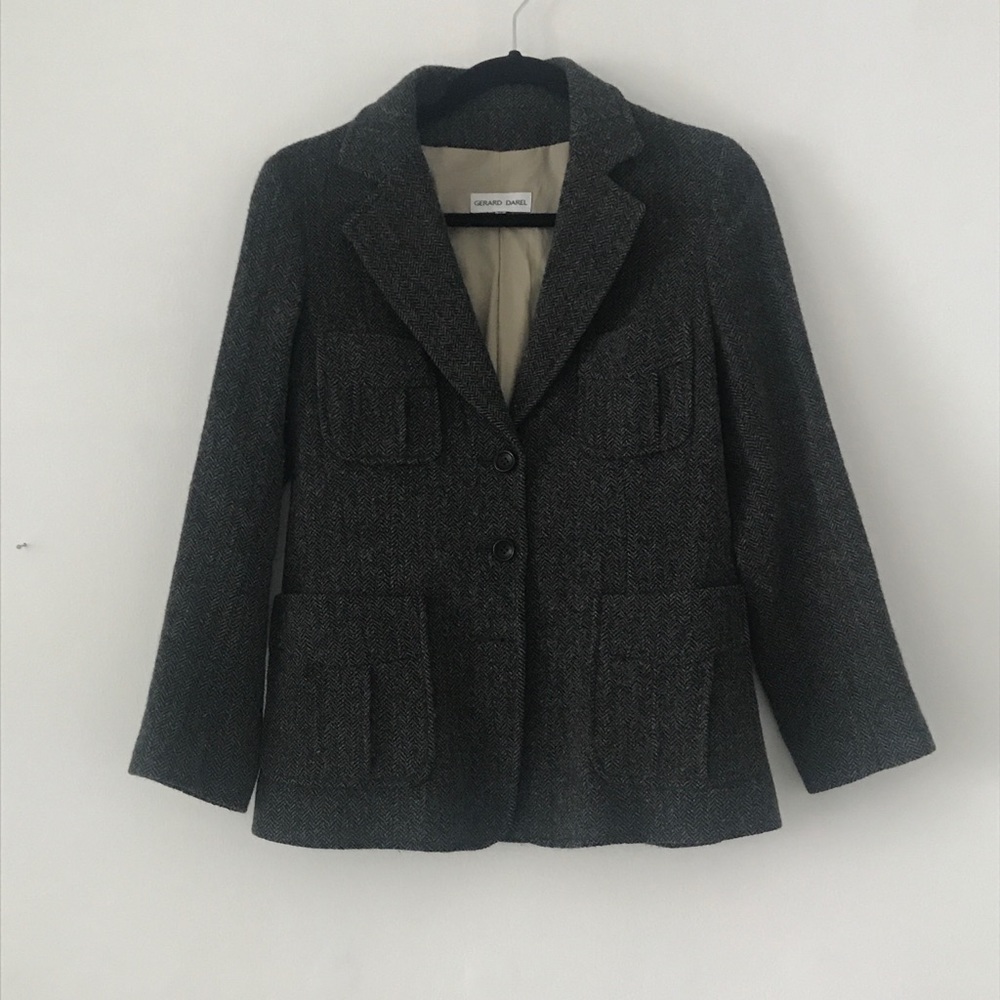 Gerard Darel jacket blazer grey 38 french brand
